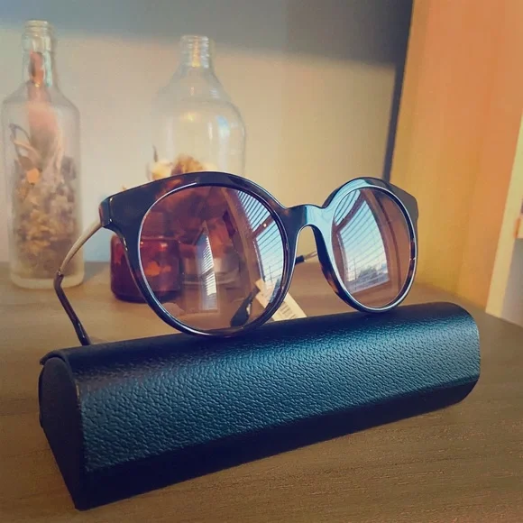 Women’s Burberry 53mm sunglasses BURBERRY BE4346 Vintage Check Irregular Sunglasses 53mm  main image 2